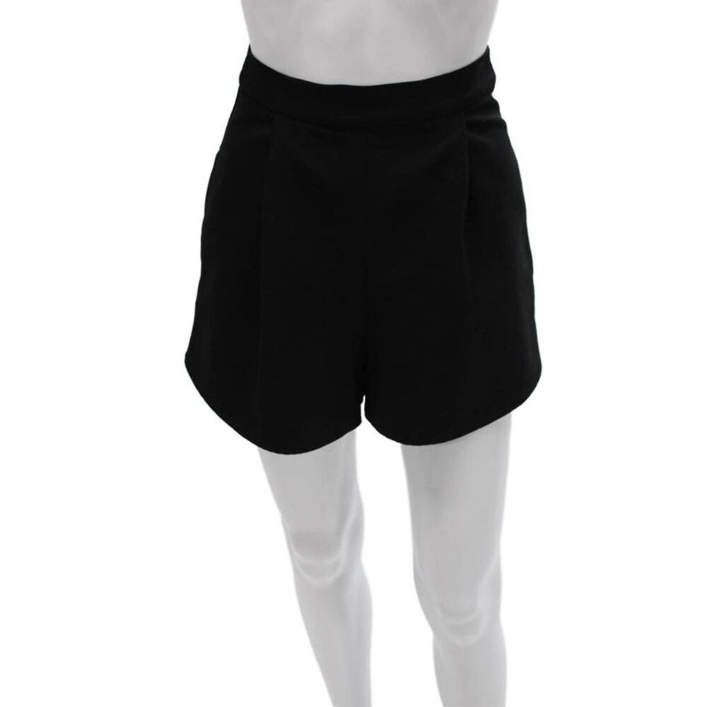 Sundays Women Black Shorts Zip Polyester Spandex Size XS